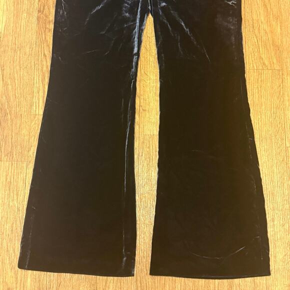 Veronica Beard Lebone Velvet Wide Leg Pants in Navy Size 12 - Picture 7 of 16